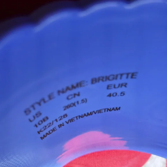 Kate Spade Brigitte Pool Slides Women’s SZ 10 Navy Blue - Picture 6 of 9